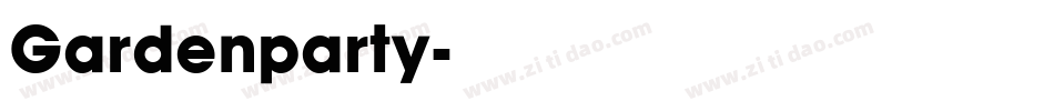 Gardenparty字体转换