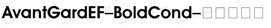 AvantGardEF-BoldCond字体转换