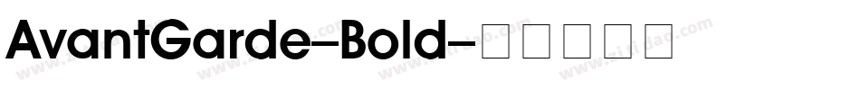 AvantGarde-Bold字体转换