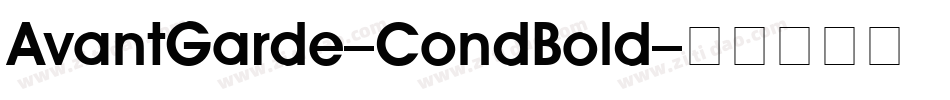 AvantGarde-CondBold字体转换