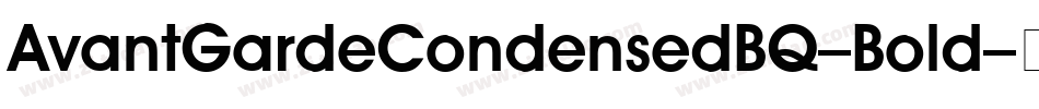 AvantGardeCondensedBQ-Bold字体转换