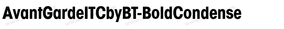 AvantGardeITCbyBT-BoldCondensed字体转换