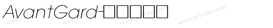 AvantGard字体转换