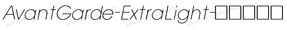 AvantGarde-ExtraLight字体转换