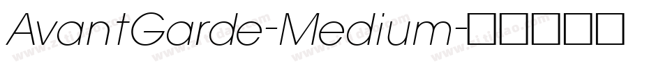 AvantGarde-Medium字体转换