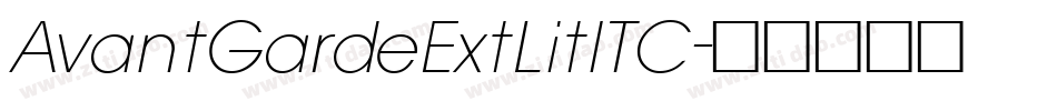 AvantGardeExtLitITC字体转换