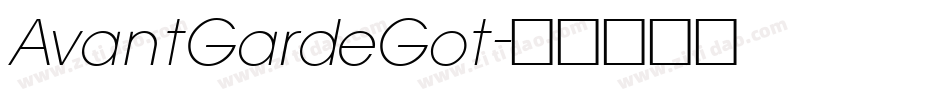 AvantGardeGot字体转换