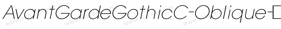AvantGardeGothicC-Oblique字体转换