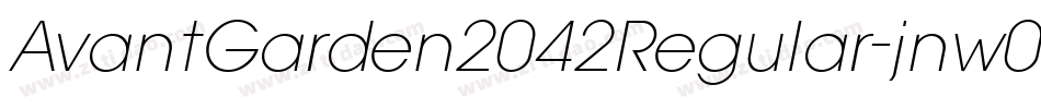 AvantGarden2042Regular-jnw0字体转换