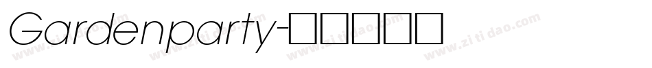 Gardenparty字体转换