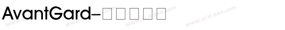 AvantGard字体转换