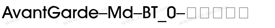 AvantGarde-Md-BT_0字体转换