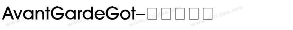 AvantGardeGot字体转换