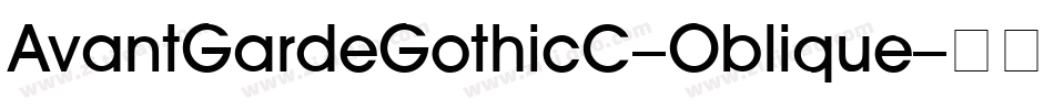 AvantGardeGothicC-Oblique字体转换