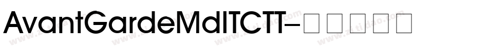 AvantGardeMdITCTT字体转换