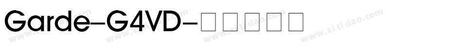 Garde-G4VD字体转换