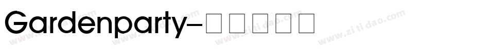 Gardenparty字体转换