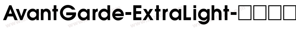 AvantGarde-ExtraLight字体转换