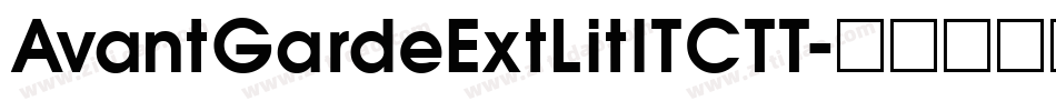 AvantGardeExtLitITCTT字体转换
