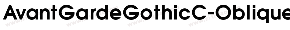 AvantGardeGothicC-Oblique字体转换