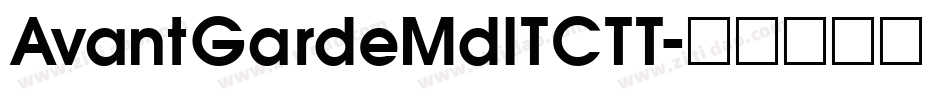 AvantGardeMdITCTT字体转换