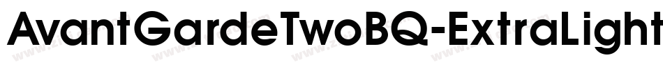 AvantGardeTwoBQ-ExtraLight字体转换