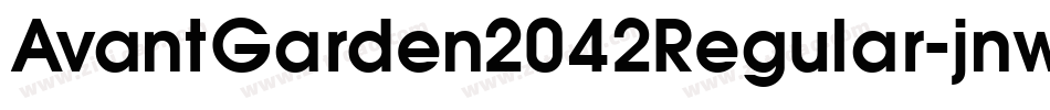 AvantGarden2042Regular-jnw0字体转换