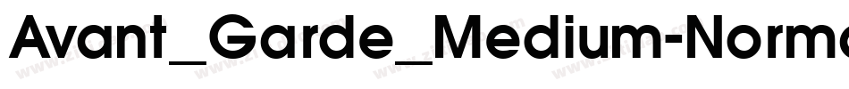 Avant_Garde_Medium-Normal字体转换