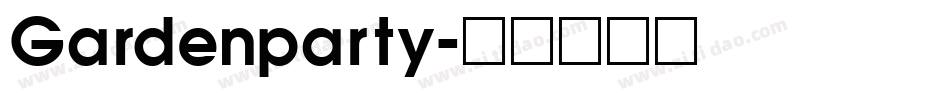 Gardenparty字体转换