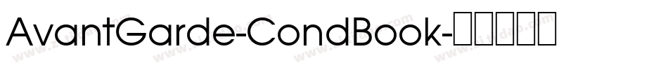 AvantGarde-CondBook字体转换