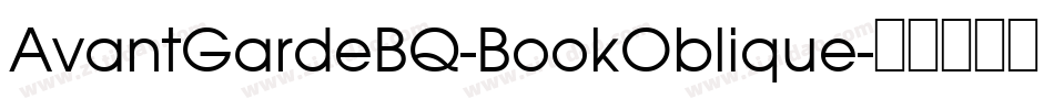 AvantGardeBQ-BookOblique字体转换