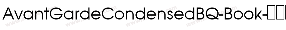 AvantGardeCondensedBQ-Book字体转换