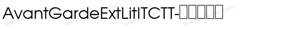 AvantGardeExtLitITCTT字体转换
