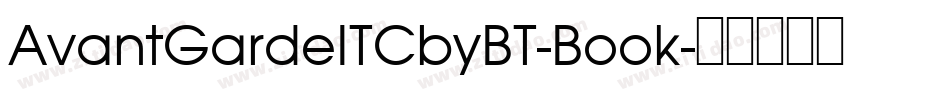 AvantGardeITCbyBT-Book字体转换