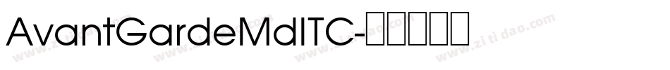 AvantGardeMdITC字体转换
