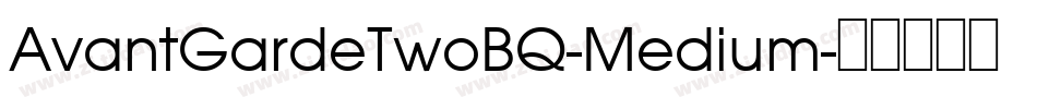 AvantGardeTwoBQ-Medium字体转换