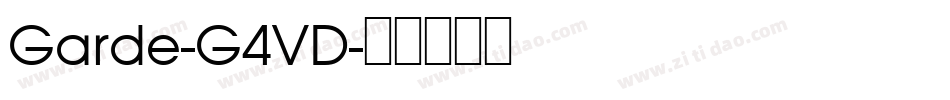 Garde-G4VD字体转换