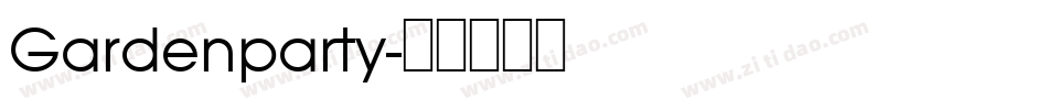 Gardenparty字体转换