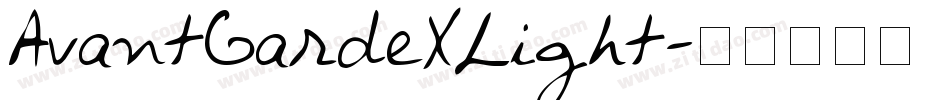AvantGardeXLight字体转换