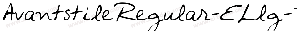 AvantstileRegular-ELlg字体转换