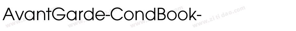AvantGarde-CondBook字体转换
