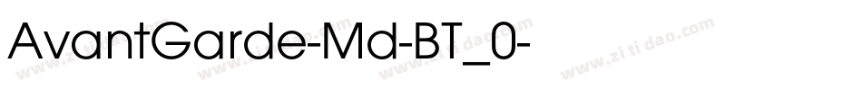 AvantGarde-Md-BT_0字体转换