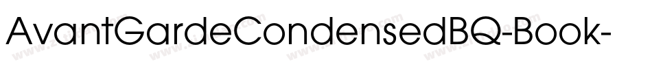AvantGardeCondensedBQ-Book字体转换