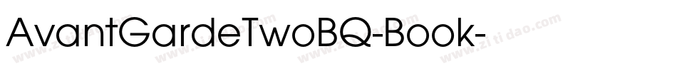 AvantGardeTwoBQ-Book字体转换