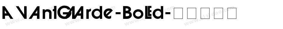 AvantGarde-Bold字体转换