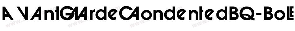 AvantGardeCondensedBQ-Bold字体转换