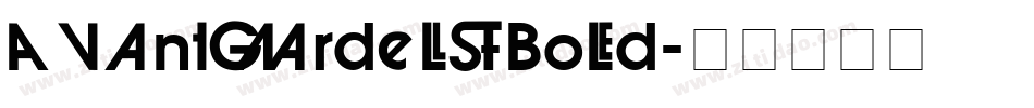 AvantGardeLT-Bold字体转换