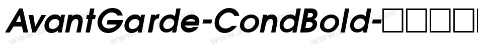 AvantGarde-CondBold字体转换