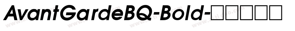 AvantGardeBQ-Bold字体转换