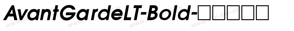 AvantGardeLT-Bold字体转换